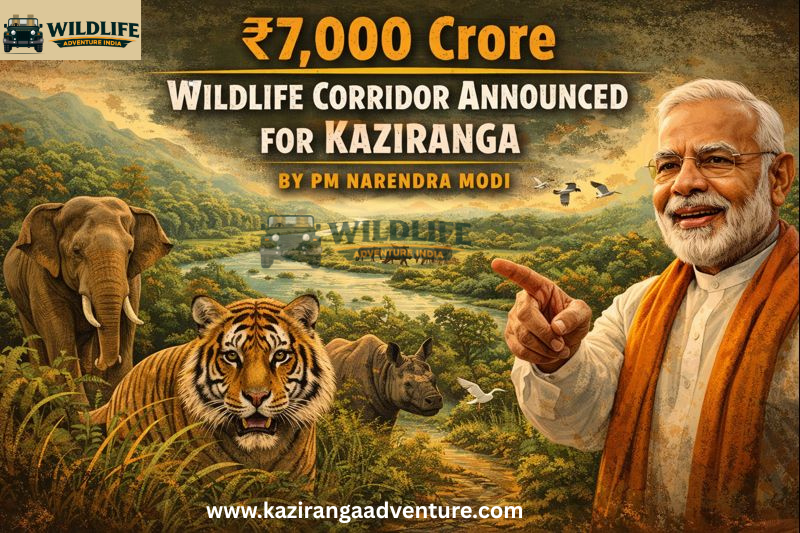 ₹7,000 Crore Wildlife Corridor Announced for Kaziranga by PM Narendra Modi