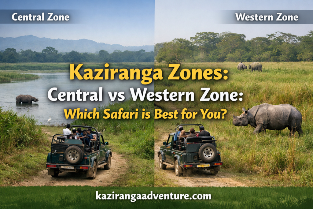 Kaziranga Zones Central vs Western Zone