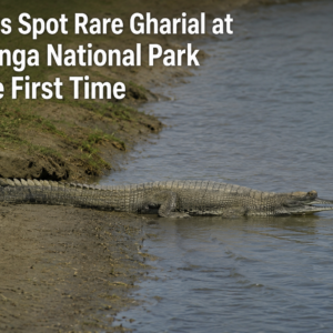 Tourists Spot Rare Gharial at Kaziranga National Park for the First Time