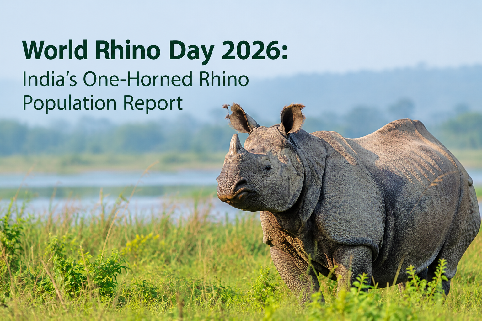 World Rhino Day 2026: India’s One-Horned Rhino Population Report