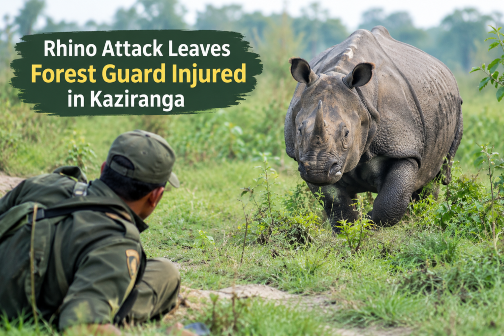 Rhino Attack Leaves Forest Guard Injured in Kaziranga