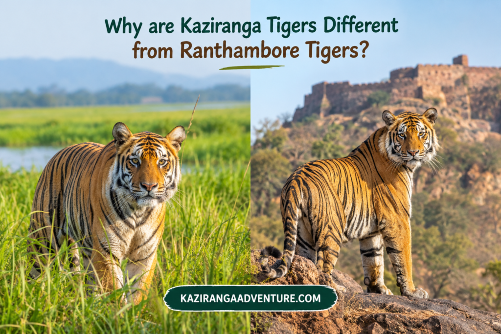 Why are Kaziranga Tigers Different from Ranthambore Tigers